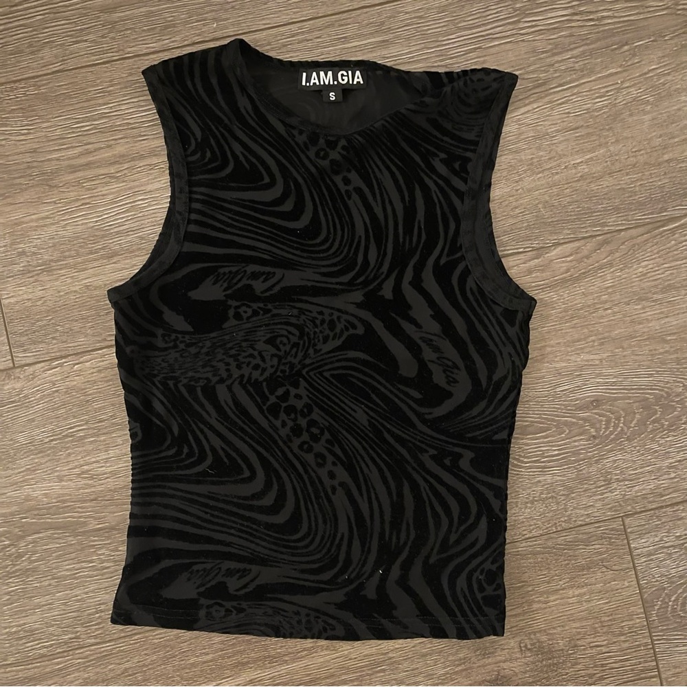 I AM GIA Sheer Tank Top